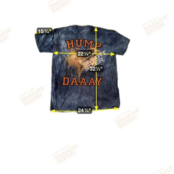 The Mountain 3D Tees T-shirt 2XL Mens Blue Orange Hump Day Camel Tie Dye Tee - Picture 5 of 5